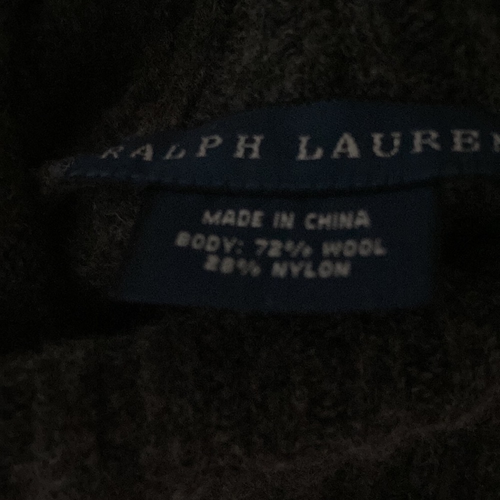 RALPH LAUREN SLEEVELESS WOOL BLEND TURTLENECK DRESS TWO TONE KNEE LENGTH SIZE XL - Picture 5 of 8